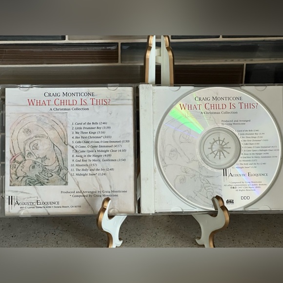 Craig Monticone “What Child Is This” CD A Christmas Collection 1997 like new - Picture 3 of 6